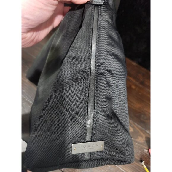 Authentic Coach Vintage Mercer 7424 Twill & Leather Shoulder Bag - Picture 5 of 9